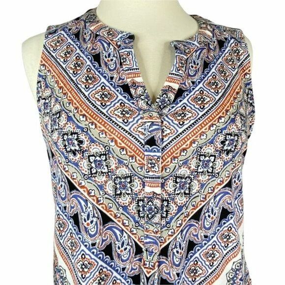 J.Jill Sleeveless Tunic Top With Pockets  Size Small - Picture 3 of 9